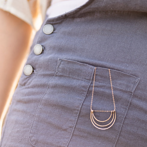 Goldie Halo Charm Necklace