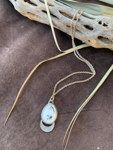 Buffalo Moon Charm Necklace