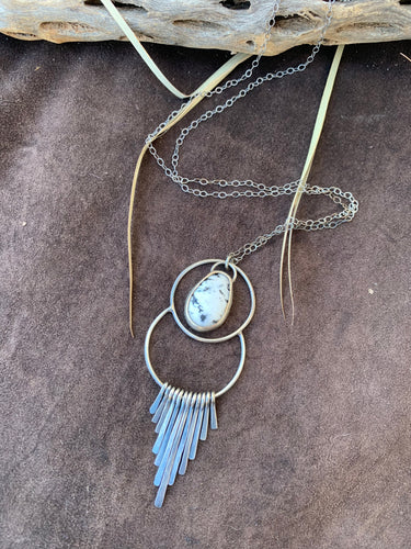 Buffalo Eclipse Fringe Necklace