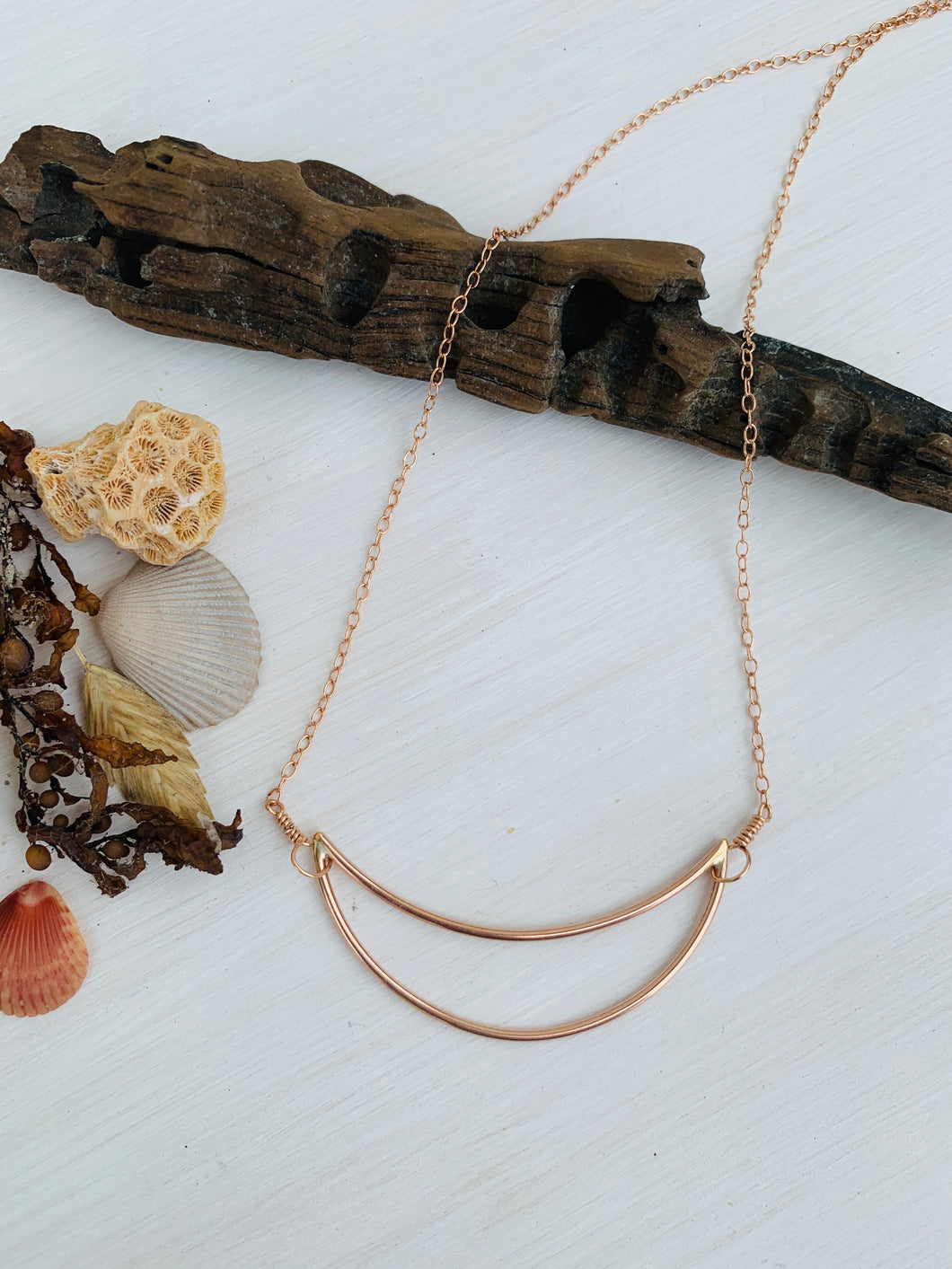 Rosie Crescent Moon Necklace