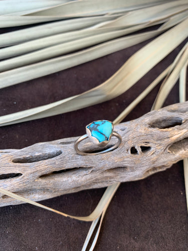 Turquoise Triangle Stacker Ring