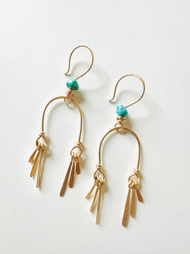 Rainbow Fringe Earrings