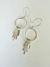 Silver Baby Fringe Hoops